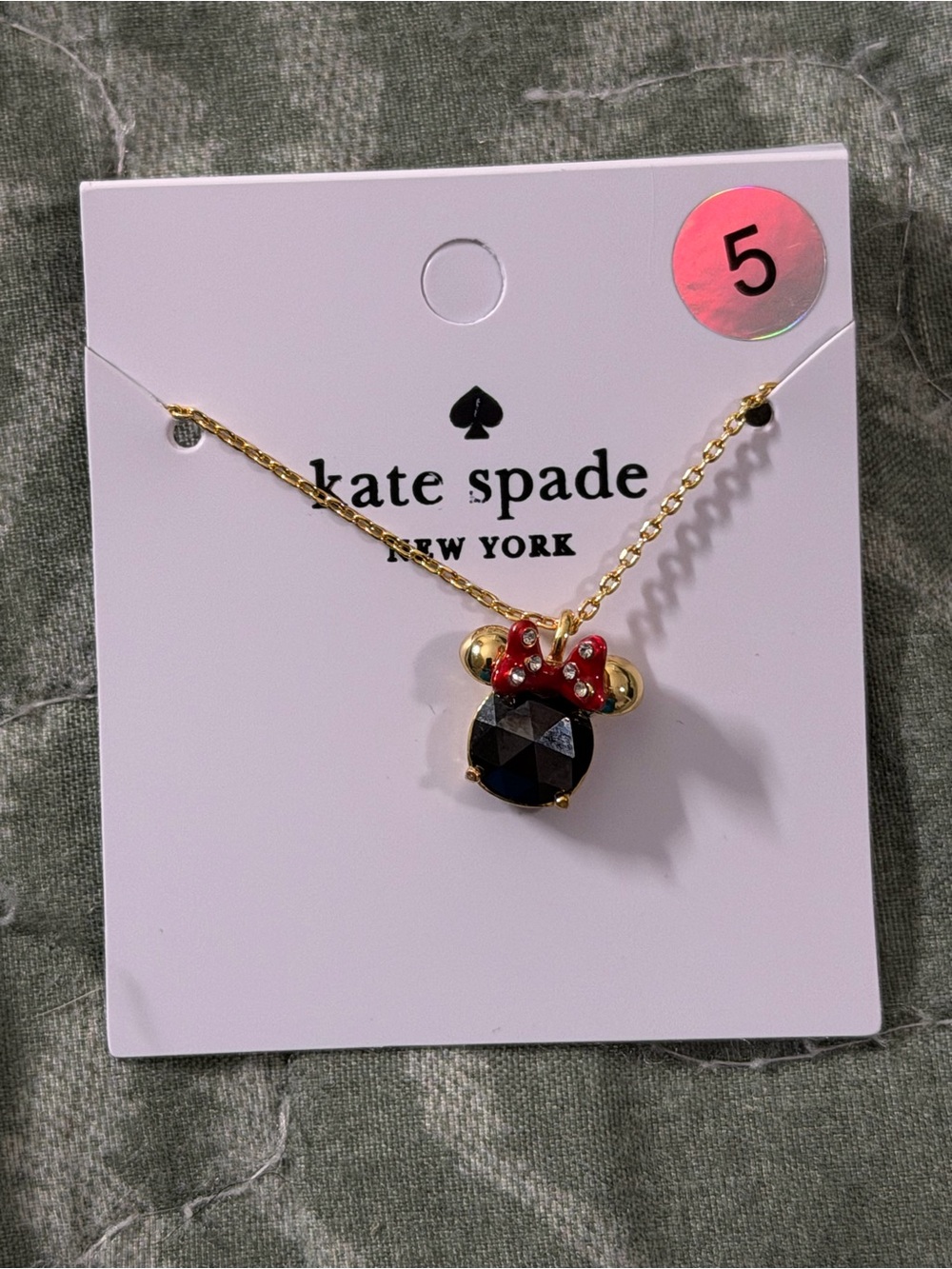 Kate Spade Disney Minnie Mouse Pendant Necklace